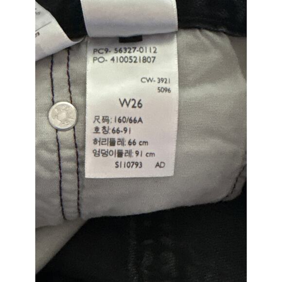 Levi's 501 Original Fit High Rise Button Fly Denim Shorts in Lunar Black Size 26 - Picture 9 of 10